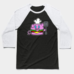 Chef Pig Pork Barbeque Summer Cheeseburger Baseball T-Shirt